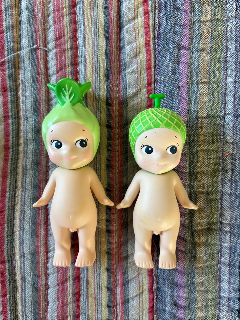 2 Sonny Angel Kewpie Dolls Bok Choy (Vegetable Series) & Melon (Harvest Series)